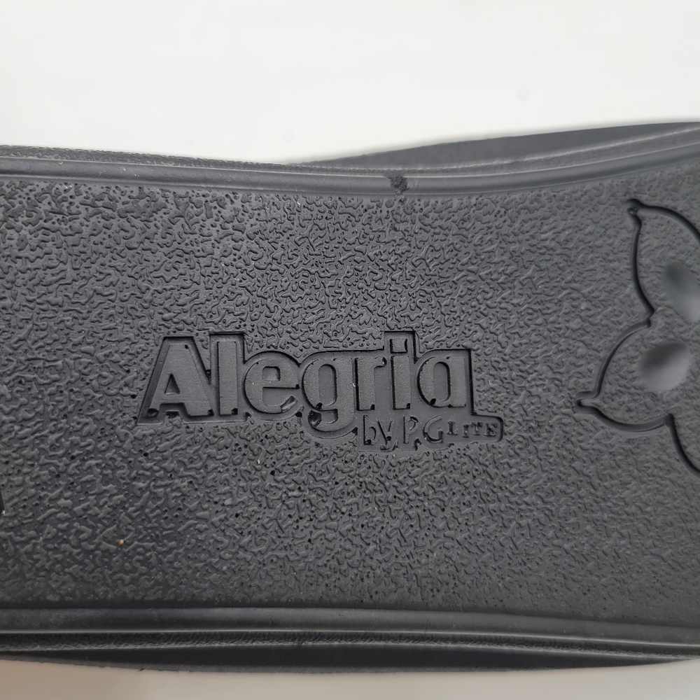 Alegria Paloma White Rose Mary Jane Flats Europe Size 38/8-8.5 Leather Upper - Picture 9 of 10